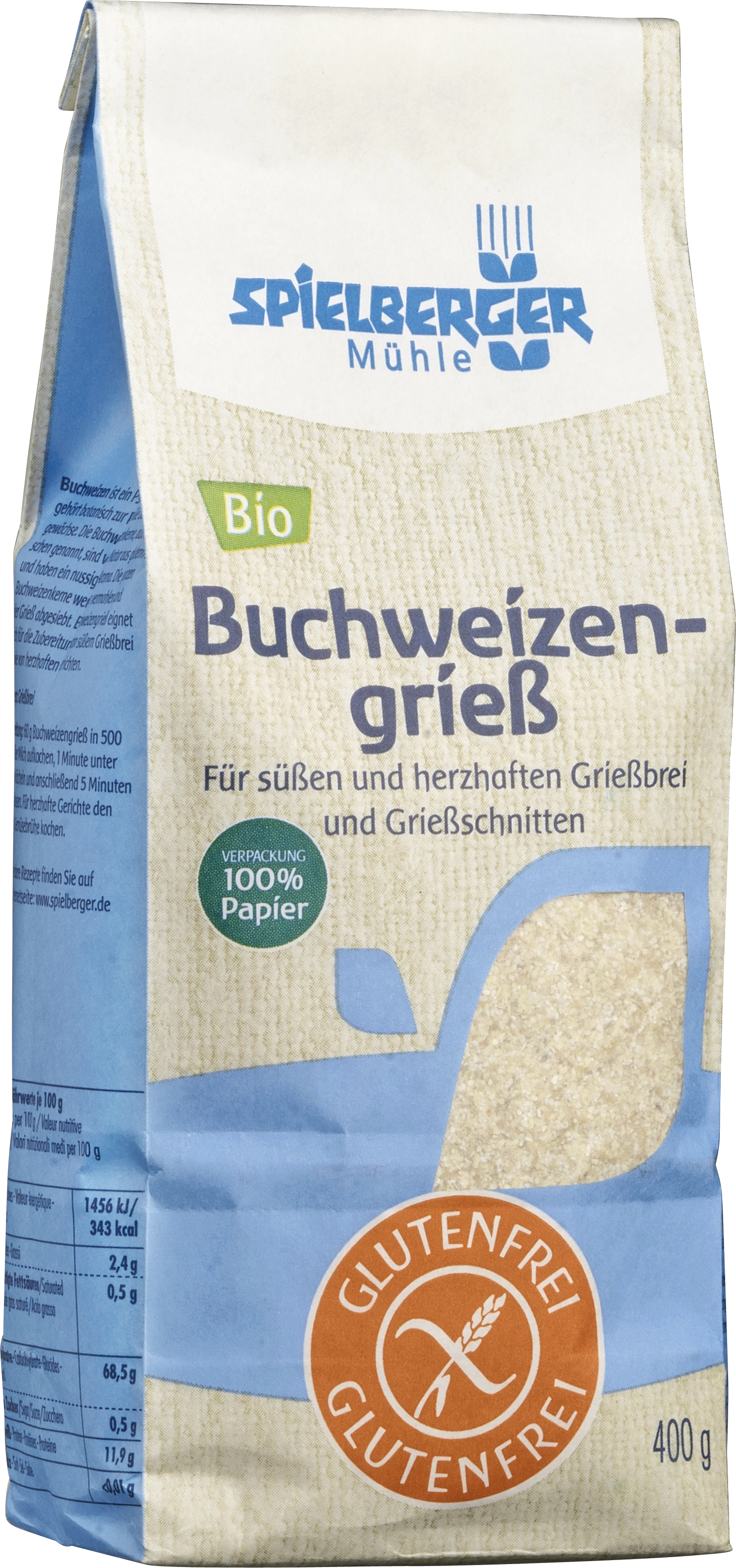 Buchweizengrieß, glutenfrei - 400g
