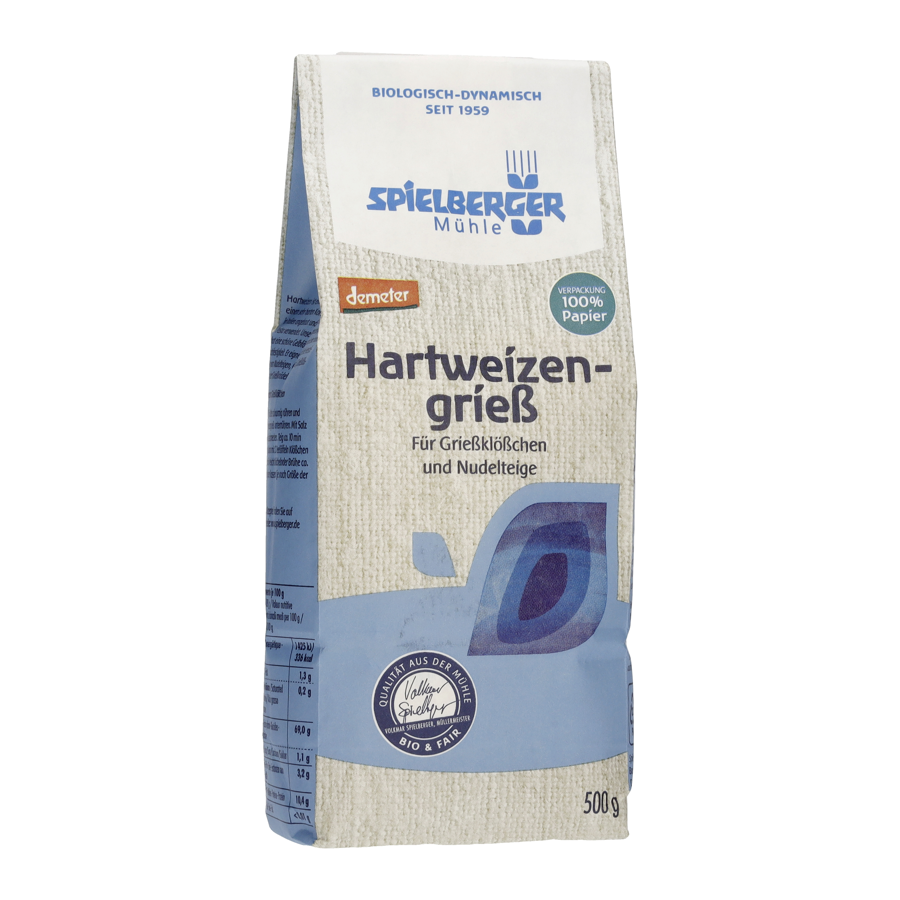 Hartweizengrieß, demeter - 500g