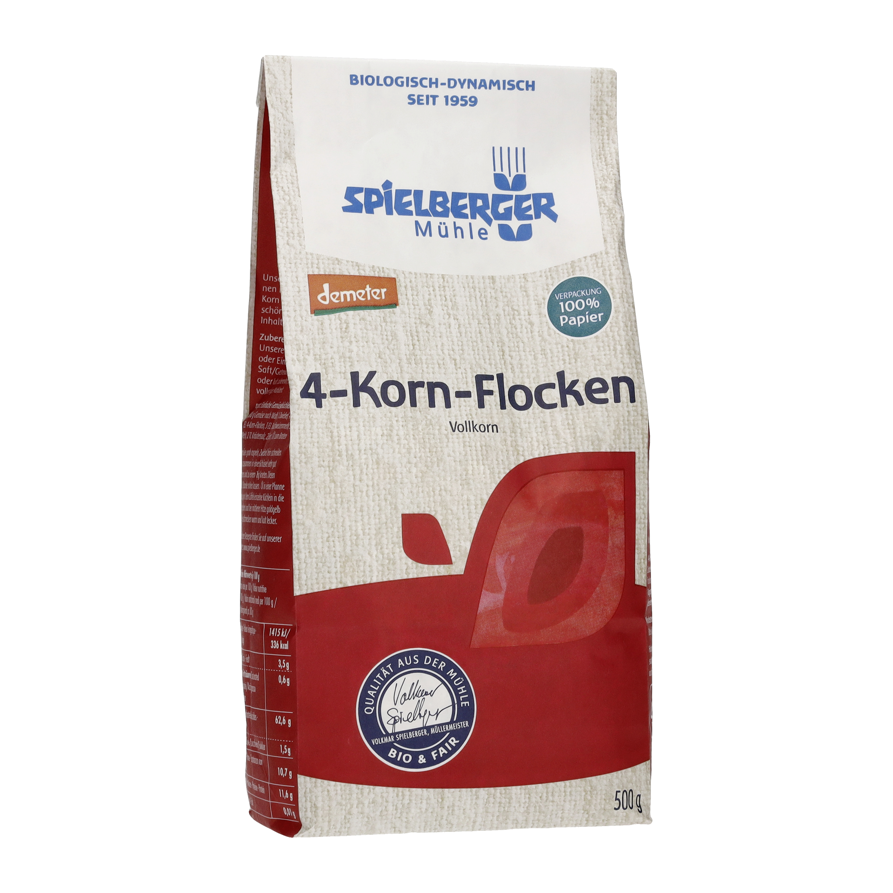 4-Korn Flocken, demeter - 500g