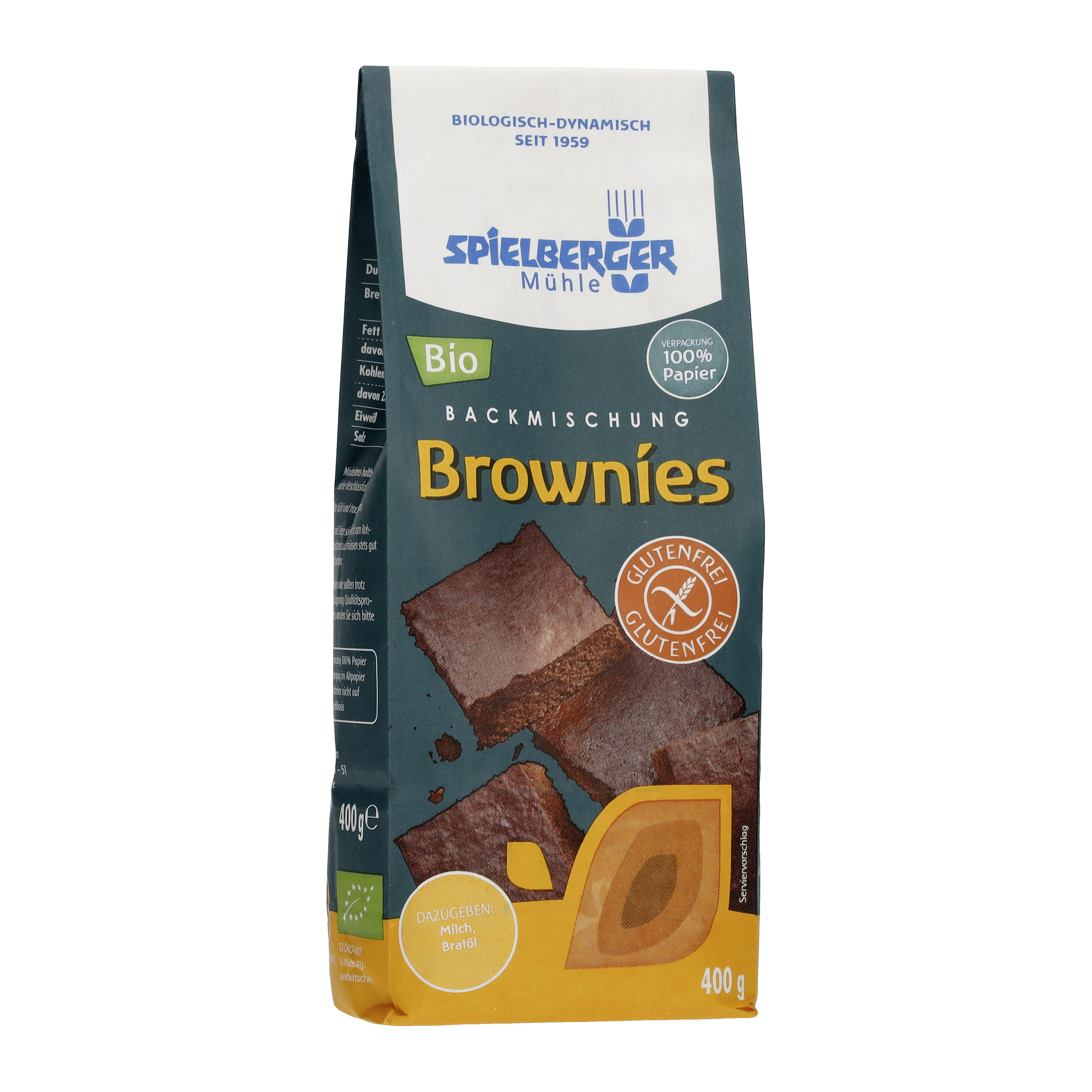 Brownies, Backmischung, glutenfrei - 400g
