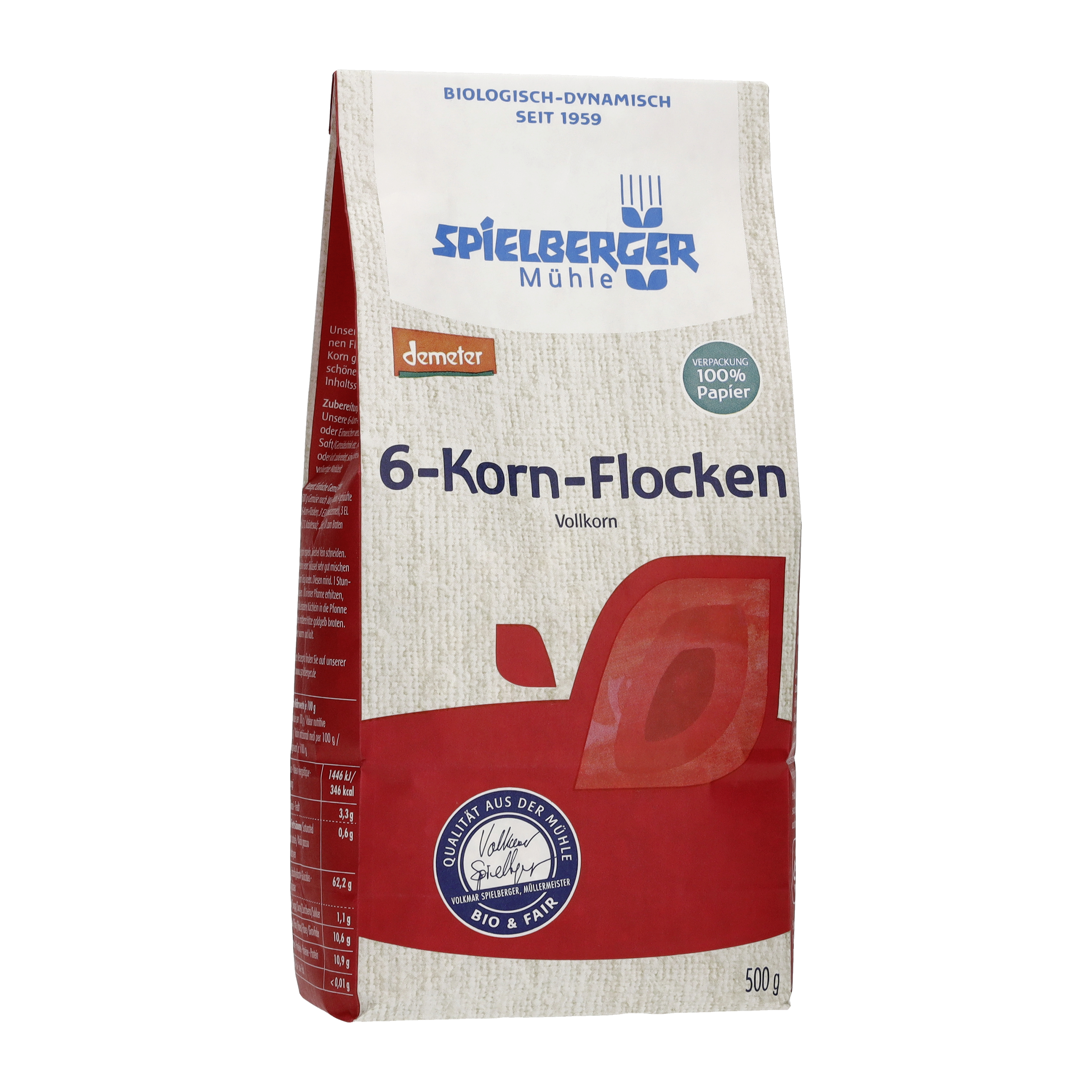 6-Korn-Flocken, demeter - 500g